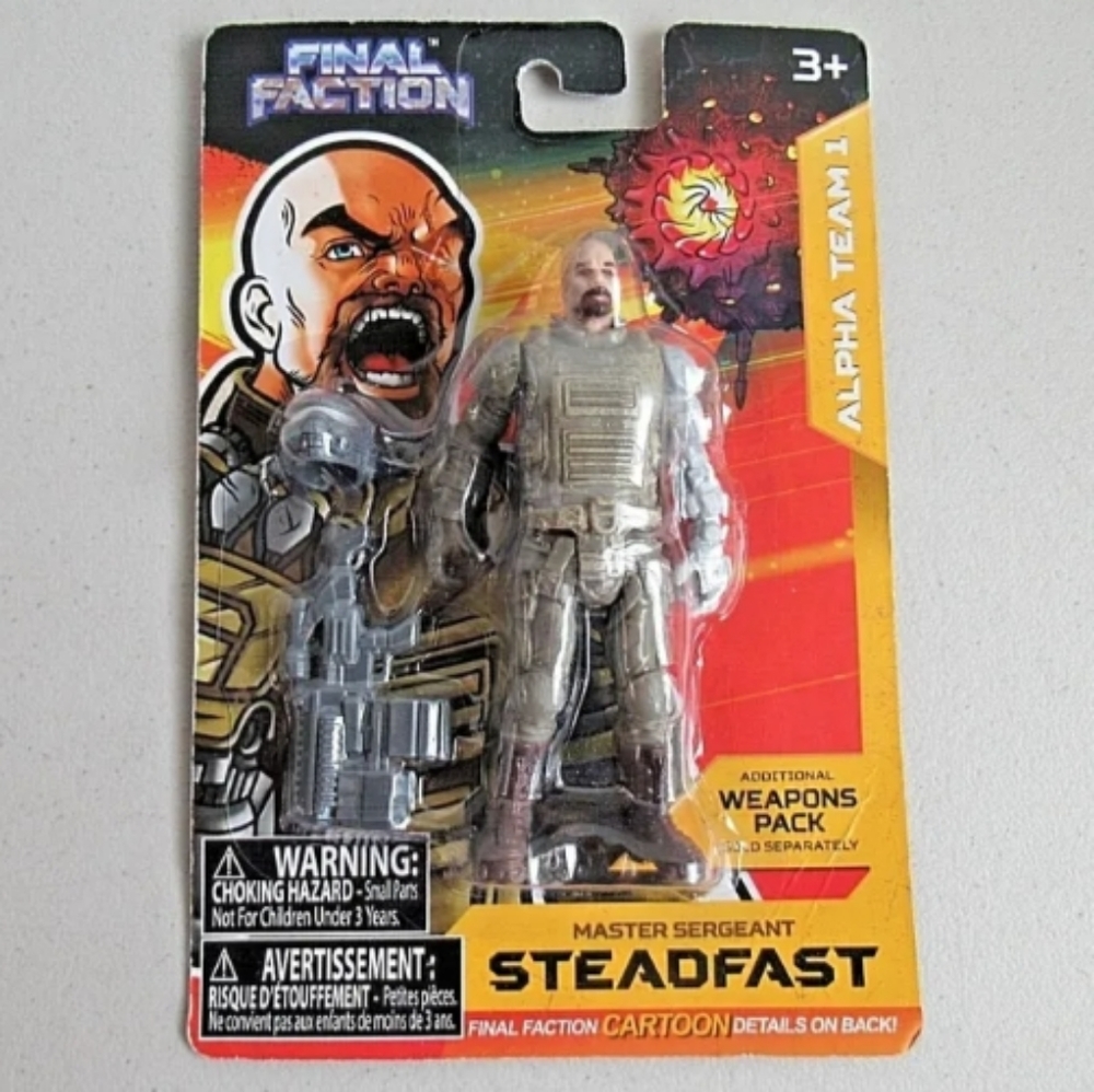 Final Faction Alpha Team Master Sergeant STEADFAST Action Figure & Accessories